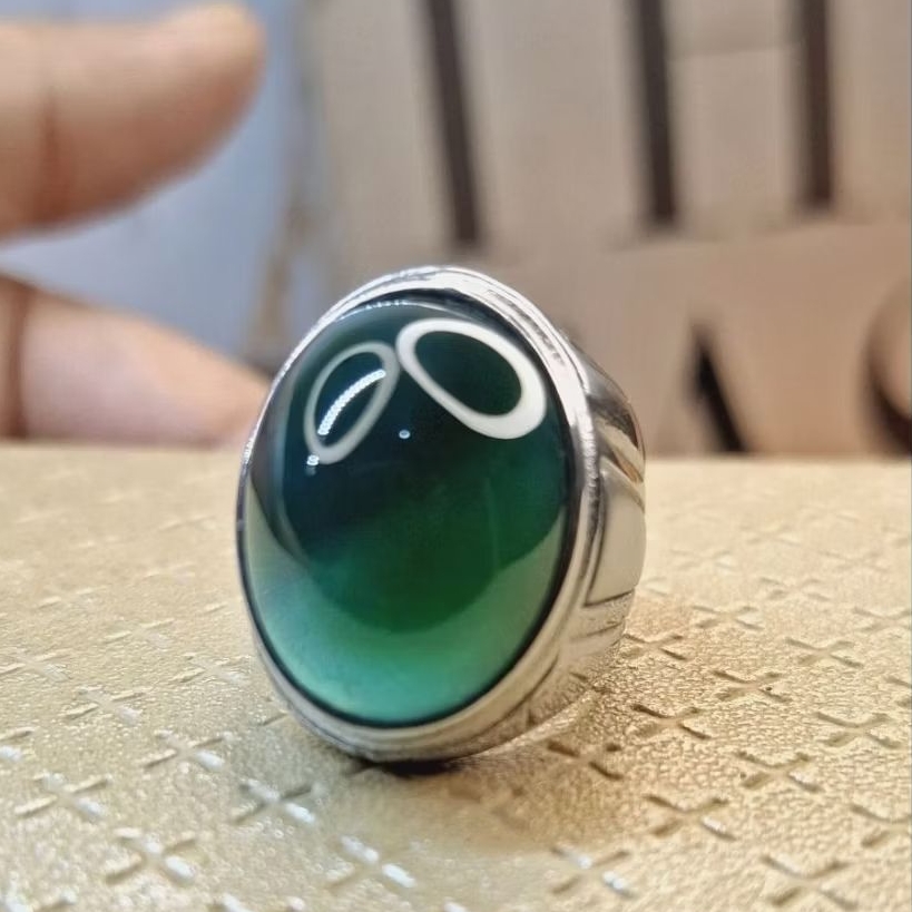 Cincin Batu Bacan Doko Coklat Majiko Natural Super Original | Titanium Elegant