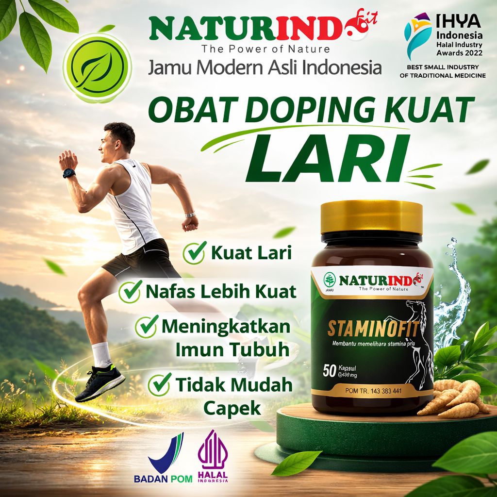 STAMINOFIT Obat Stamina Pria Doping Olahraga Tahan Lama Kesehatan Pria Kuat Lari Anti Lelah Atlet Pe