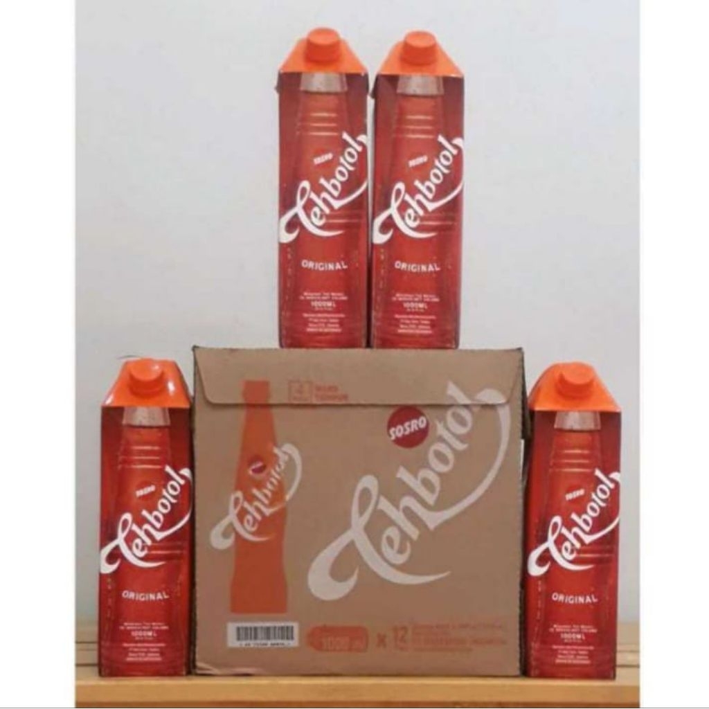 1 Dus Teh Botol Sosro 1 Liter - 12 Botol, Teh Manis dan Segar