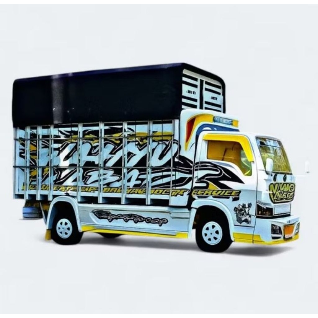 MINIATUR TRUK OLENG MURAH FUL LAMPU 10 LED BONUS TERPAL//MINIATUR TRUK OLENG//MINIATUR TRUK