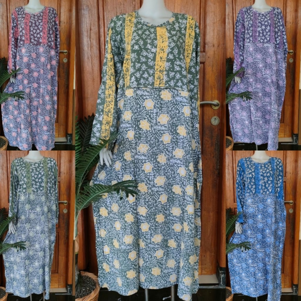 DASTER JUMBO PRETTY BY HUZA ORIGINAL BUSUI RESLETING DEPAN LENGAN PANJANG UKURAN XXXL