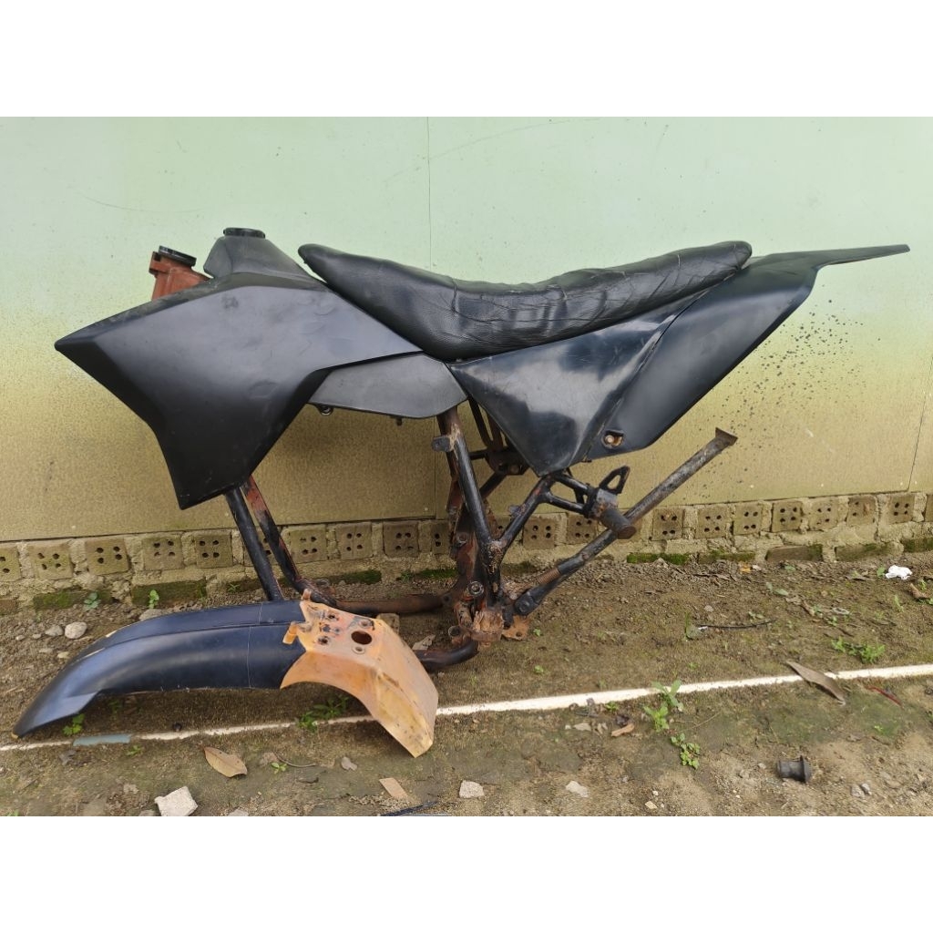 rangka trail custom pnp mesin SCORPIO 225
