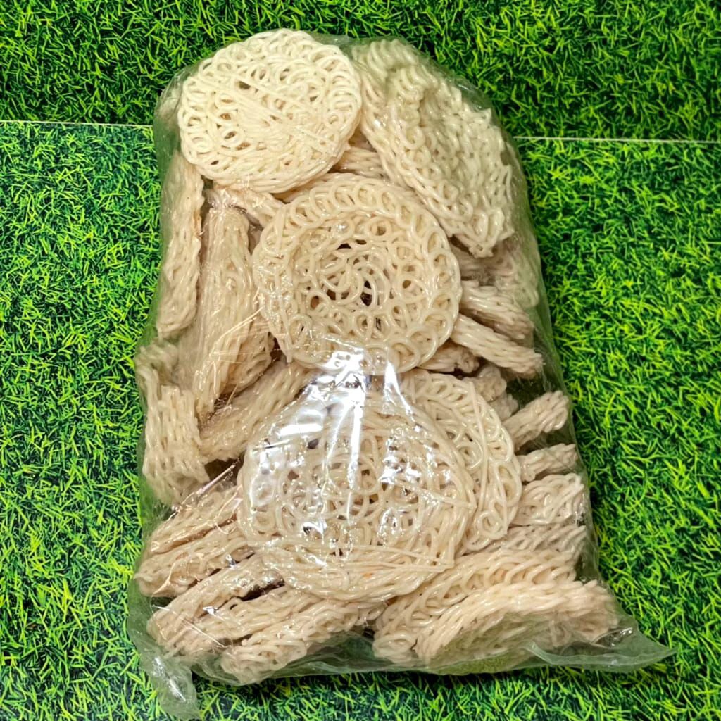 kerupuk mawar 1kg - kerupuk mawar putih - kerupuk mentah