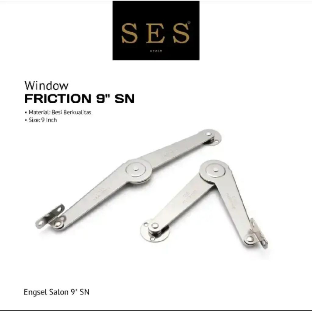 Engsel Salon 5" 9" inch Sikutan Penahan Jendela (per pasang)