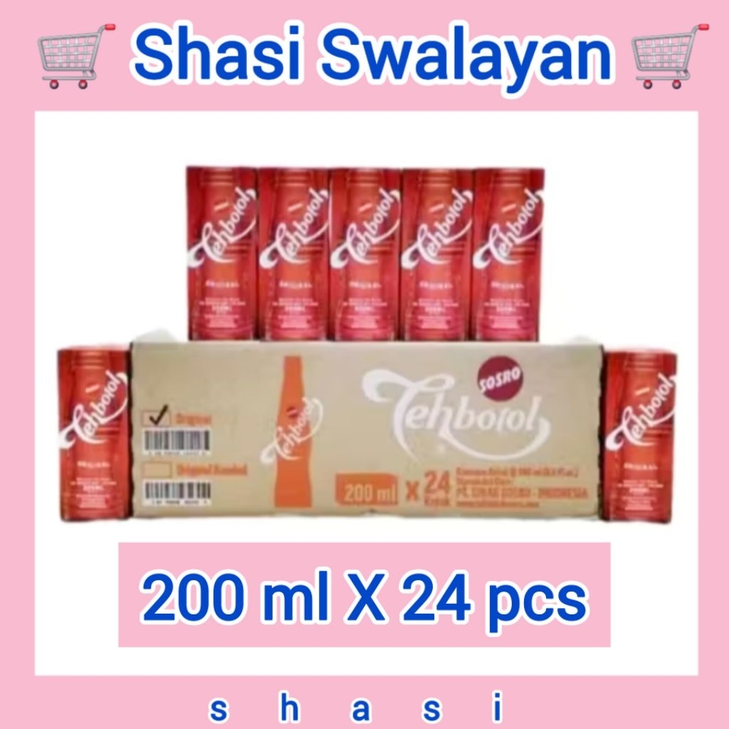 Teh Botol Sosro Kotak 1 Dus Karton 250 Ml x 24 Pcs