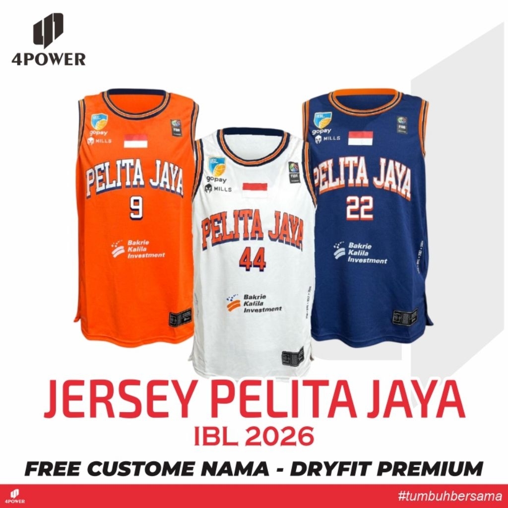 JERSEY PELITA JAYA BASKETBALL TERBARU - BAJU KAOS PELITA JAYA NEW 2026 IBL