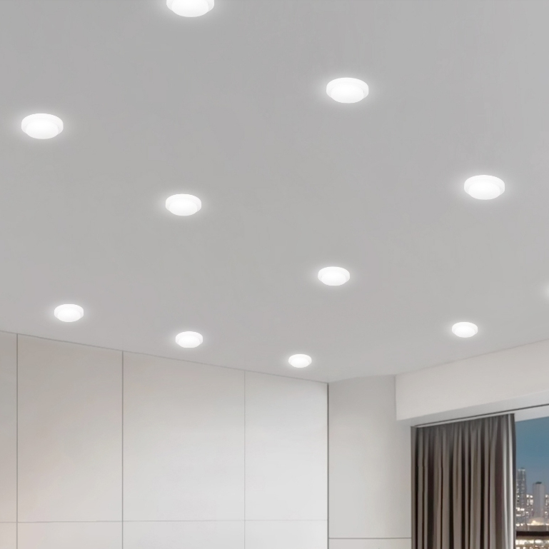 Power Electrical - Lampu LED Downlight Outbow Square Round 6W / 12W / 20W / 30W 3 Color Mode 3000K 4