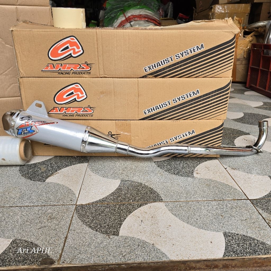 PROMO knalpot AHRS F3 MAX chrom original KARISMA / SUPRA X 125