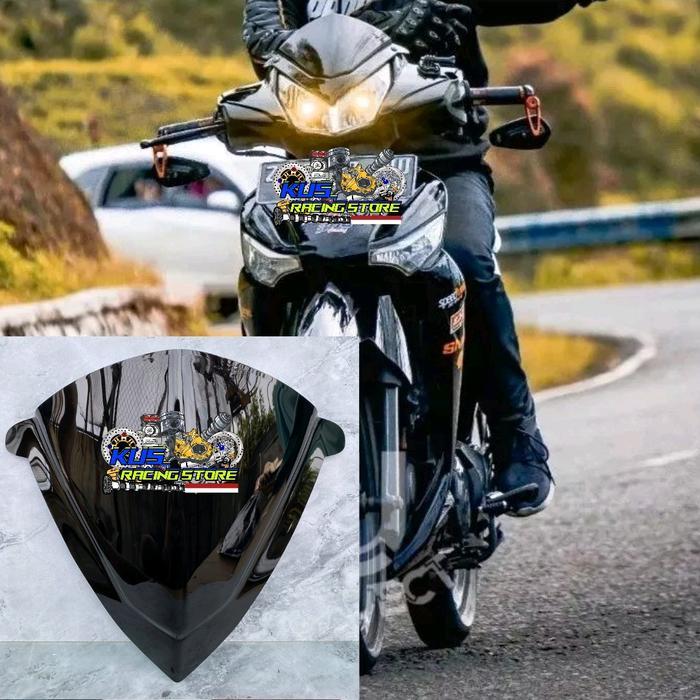 Stok Baru Visor Variasi Honda Supra X 125 Old/Lama Winshield Supra X 125 Old Bahan Akrilik Motor