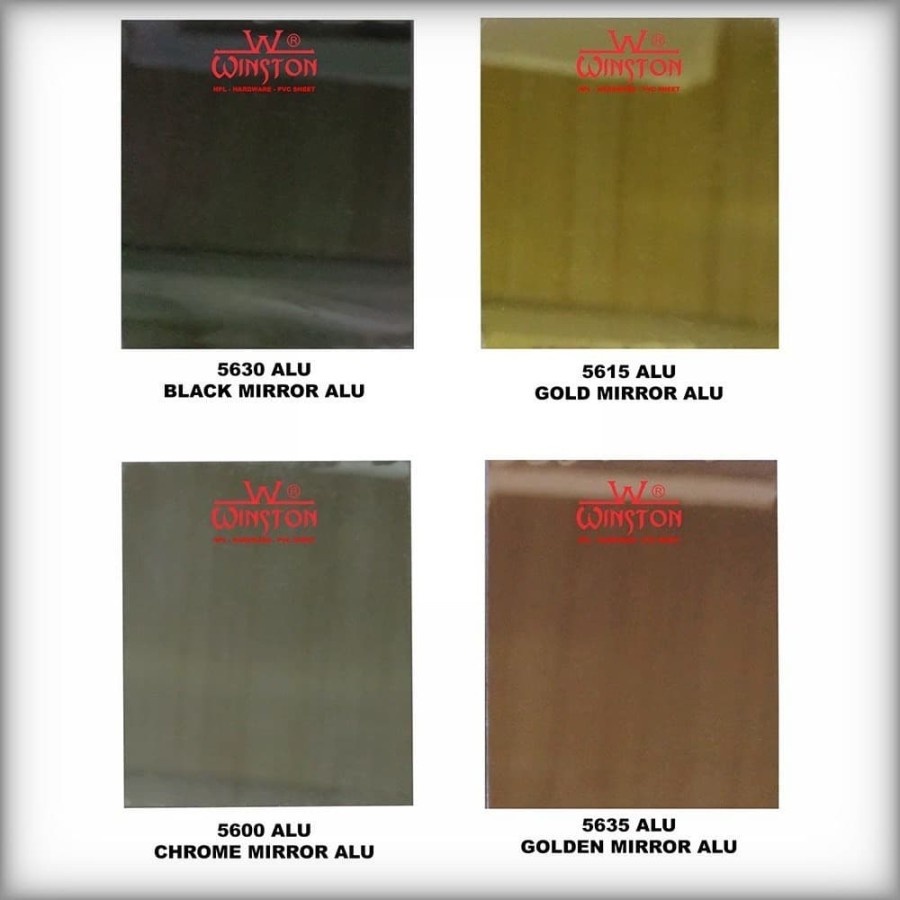 HPL FURNITURE MEBEL SPECIAL MIRROR GLOSSY ALUMUNIUM ALU WINSTON PREMIUM QUALITY