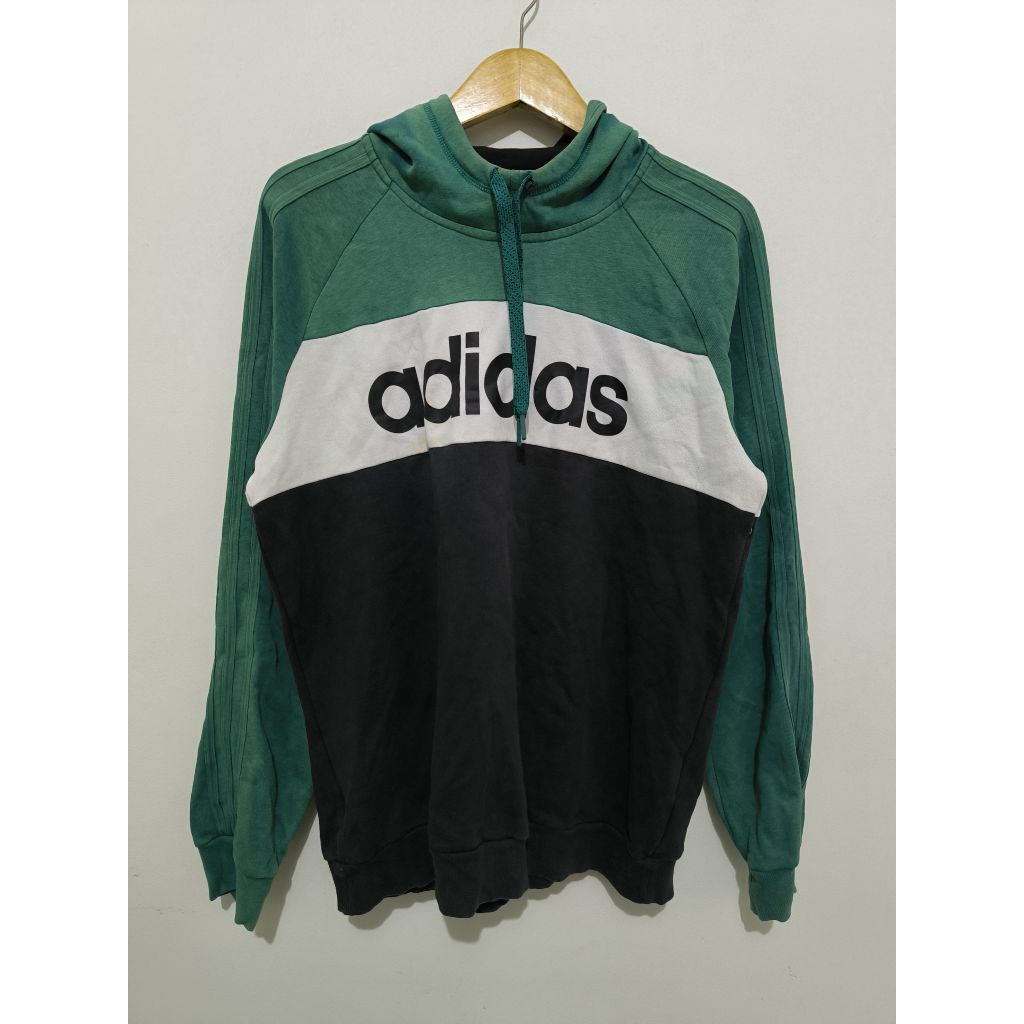 Jacket Hoodie Adidas Colorblock 3 Stripes size L