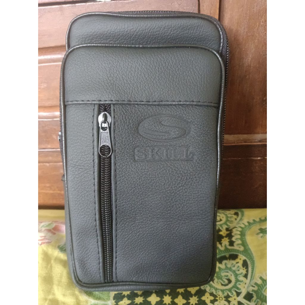 tas hp selempang tas pinggang hp coklat tua