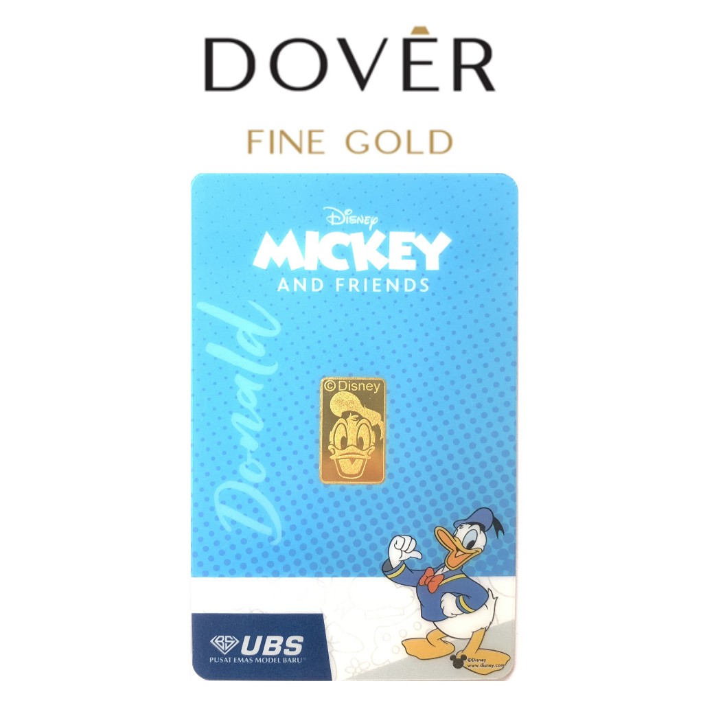 Logam Mulia Emas UBS Gift Series Disney Princess Frozen Mickey Minnie Mouse Daisy Duck 2 gram 2 gr L