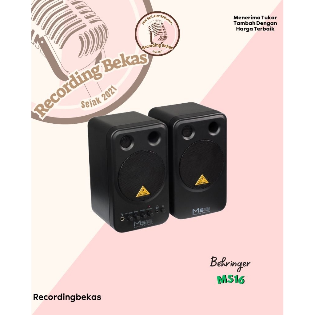 Speaker Monitor Behringer MS16