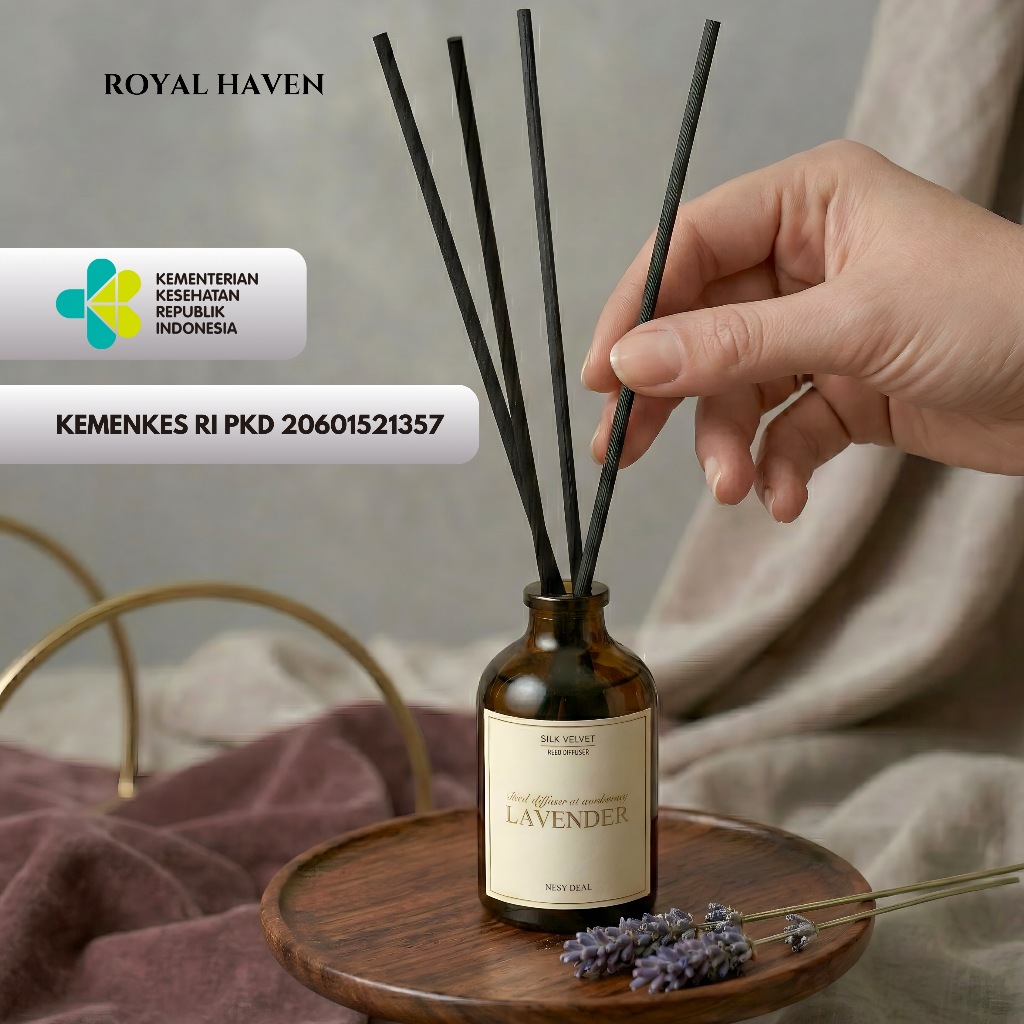 REED DIFFUSER ROYAL 55 ml | Pengharum Ruangan Murah dan tahan lama | Reed Diffuser Pengharum Pewangi