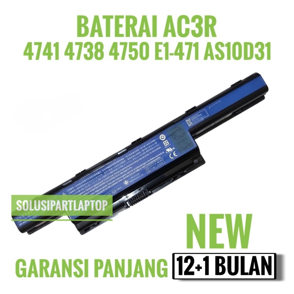 Baterai ACER ASPIRE 4738 4739 4741 4743 4349 4743 4750 4752