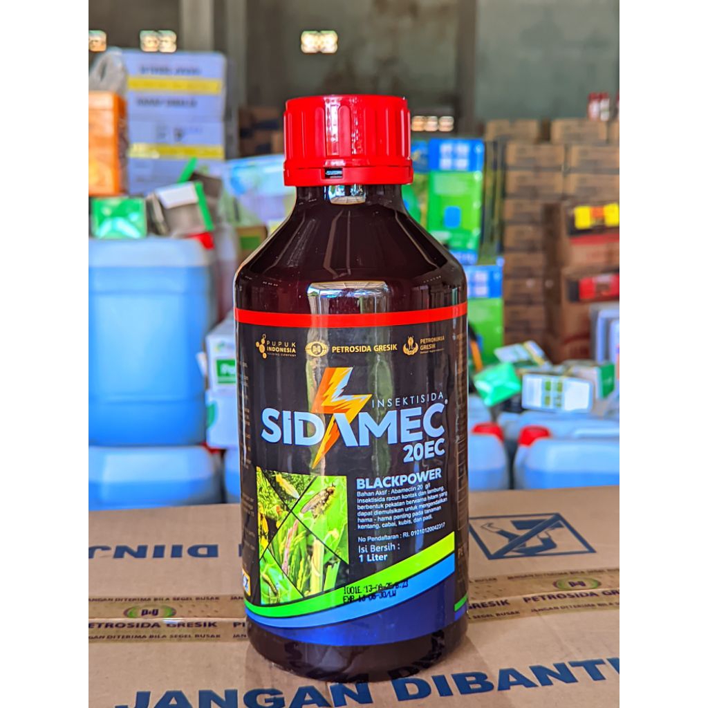 INSEKTISIDA SIDAMEC BLACK 20 EC (1 LITER) - GRATIS BAJU KAOS