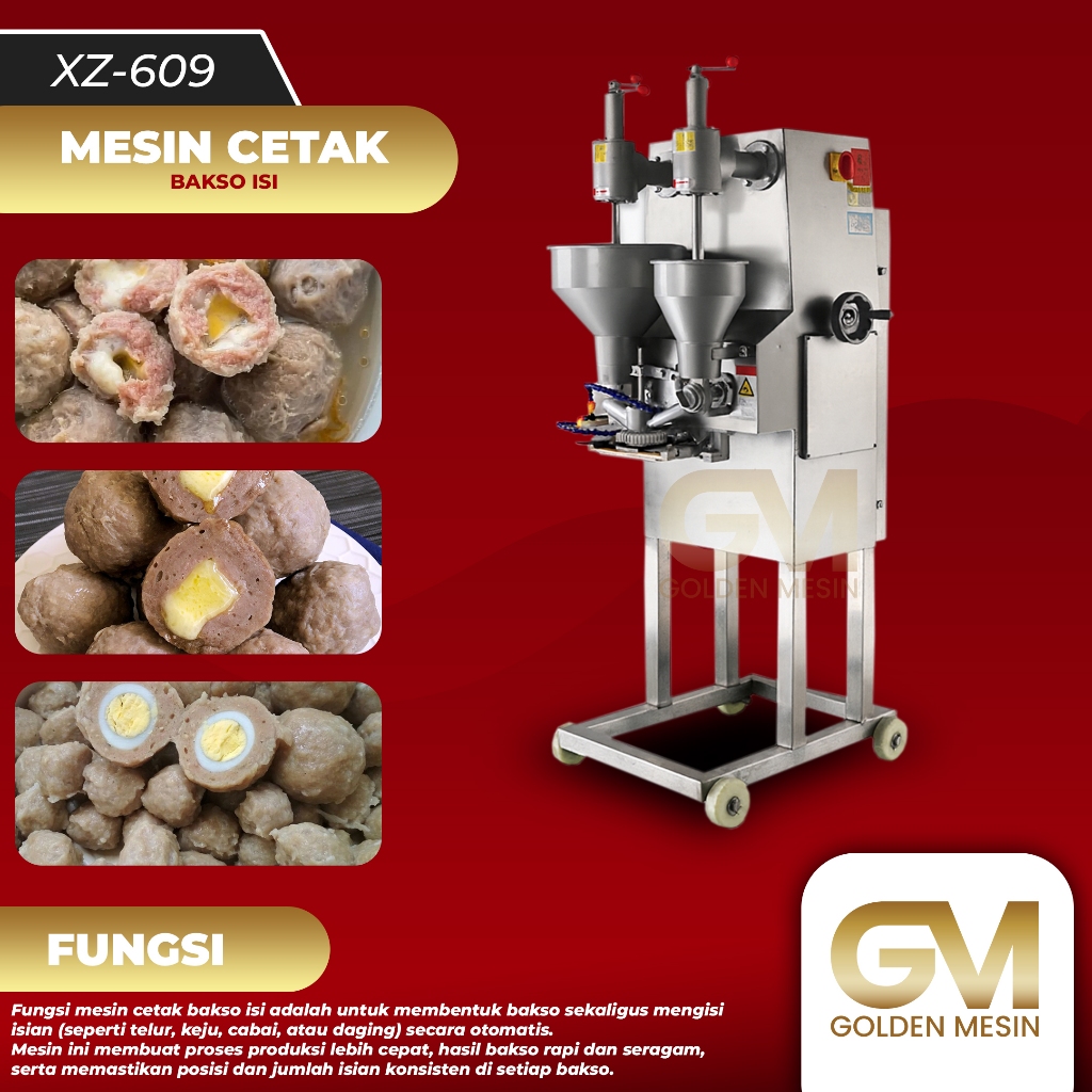 Mesin Cetak Bakso Isi / Mesin Bakso Isi / Mesin Bikin Bakso Isi / Mesin Bakso / Mesin Bakso Isi Otom