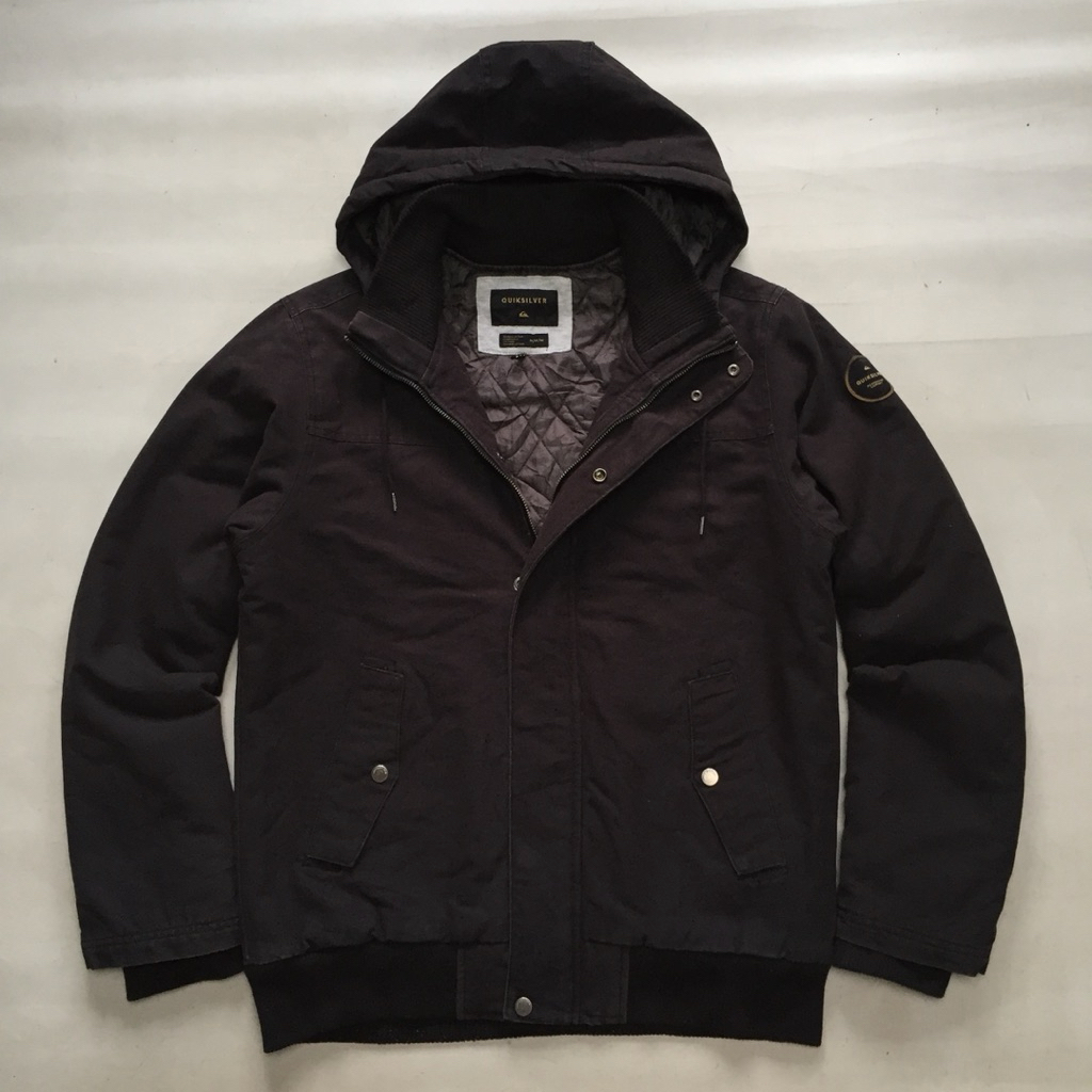 QUIKSILVER CANVAS DENIM WINTER JACKET