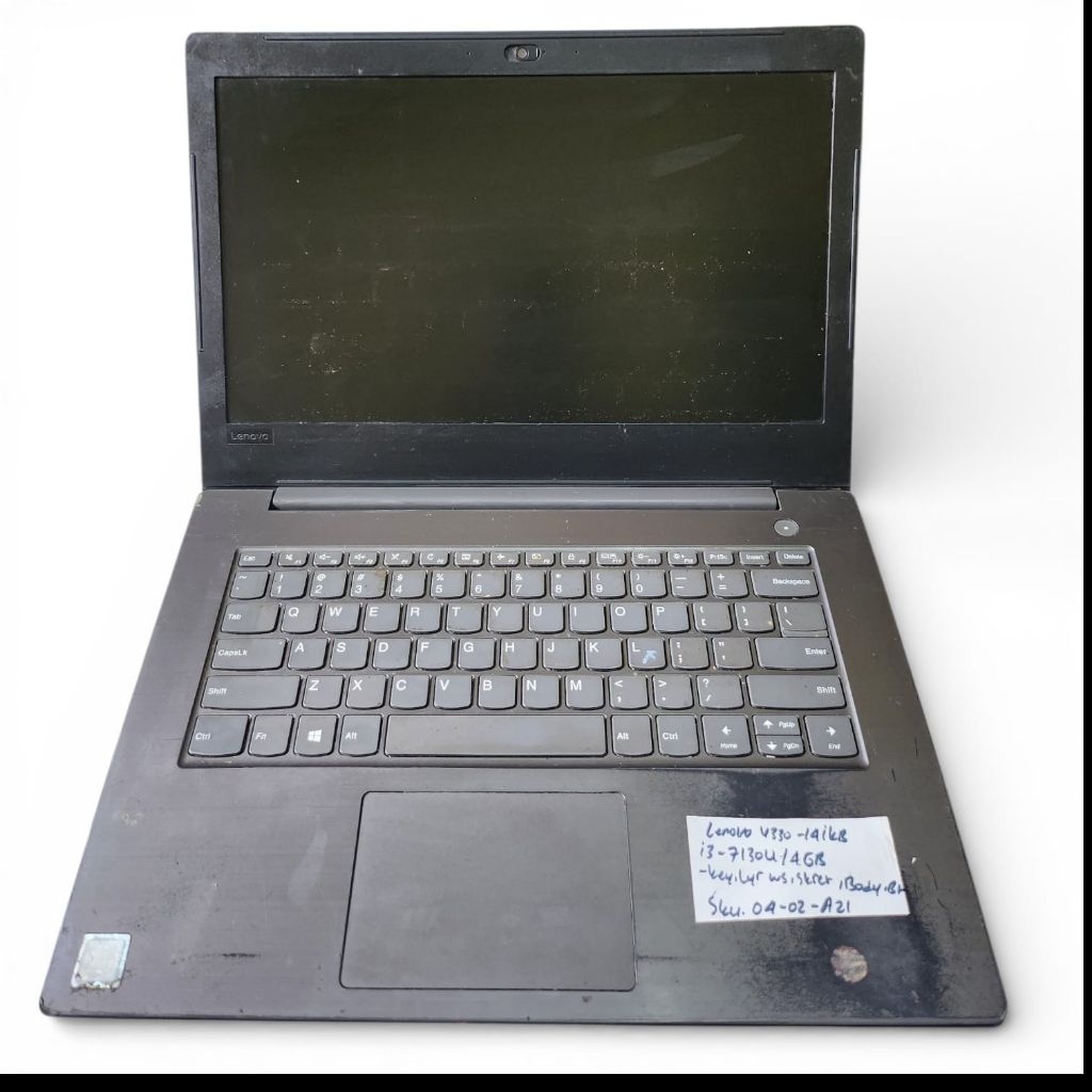 Laptop Lenovo V330-14IKB Core i3 7130U Tanpa Ram/HDD