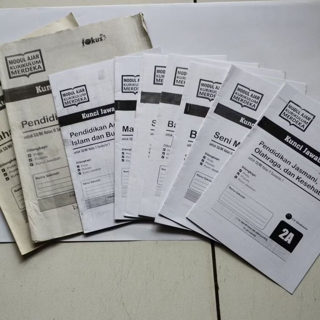 KUNCI JAWABAN LKS KELAS 2 SD/MI SEMESTER 1, FOKUS A5