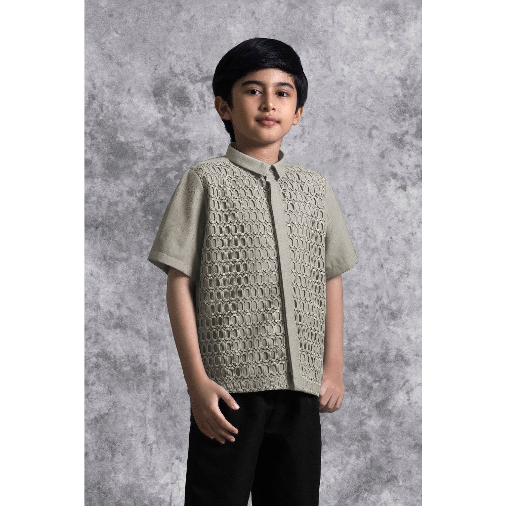 Heymale Kemeja Anak Brukat Renjana