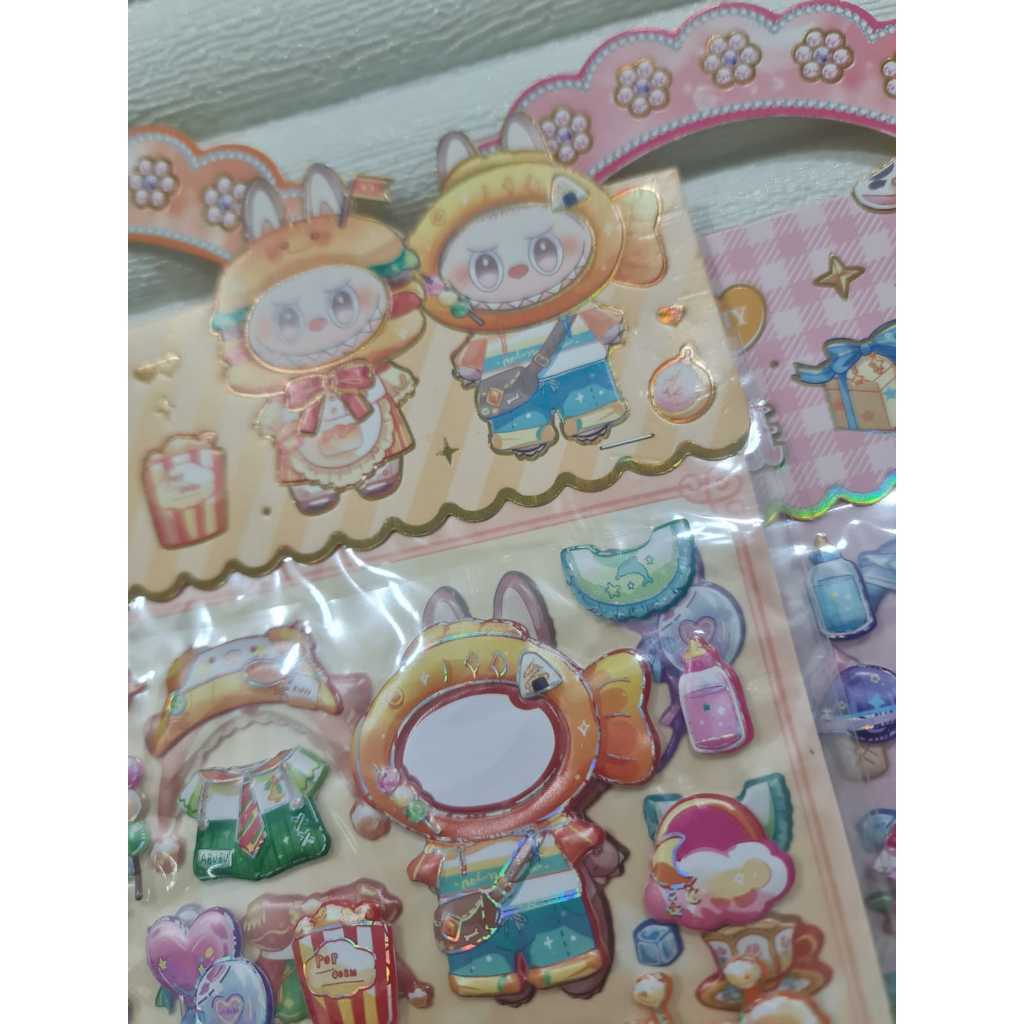 *AJS* STIKER TIMBUL SW-777 / MAINAN ANAK / STIKER SANRIO / STIKER LABUBU GROSIR