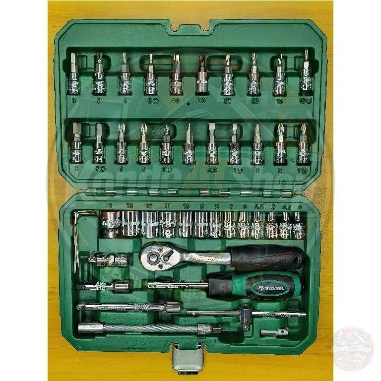 Tayes Kunci Shock Set Tool Box Set Lengkap Baja Chrome Vanadium 7 Varian Ukuran Lengkap