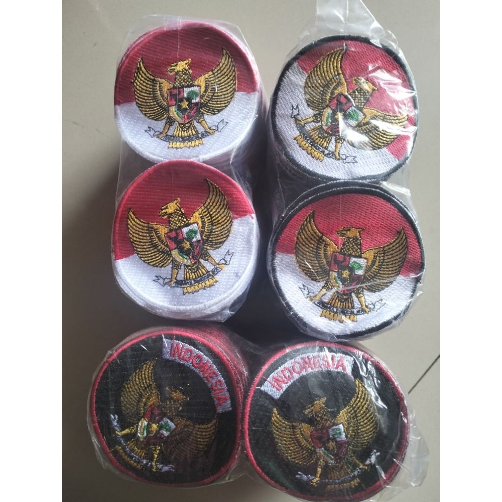 BET, BADGE BORDIR LAMBANG GARUDA 7CM