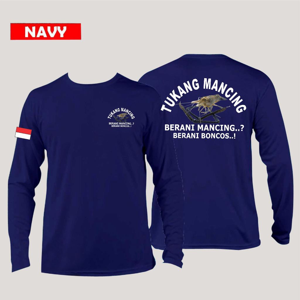 kaos tukang mancing udang galah berani mancing berani boncos 751 bisa dipakai pria dan wanita kaos k