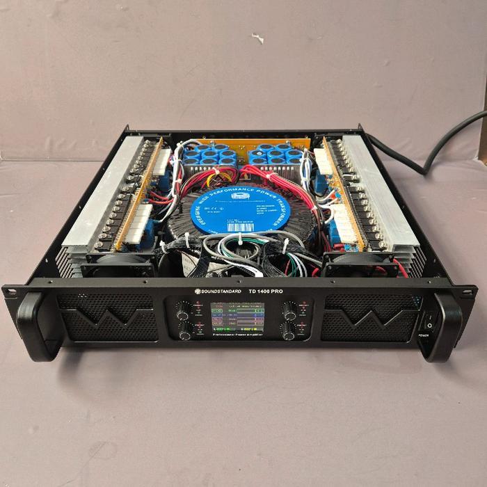 power amplifier soundstandard td1400 pro soundstandart td1400 soundstandar td 1400 4 x 1200 watt