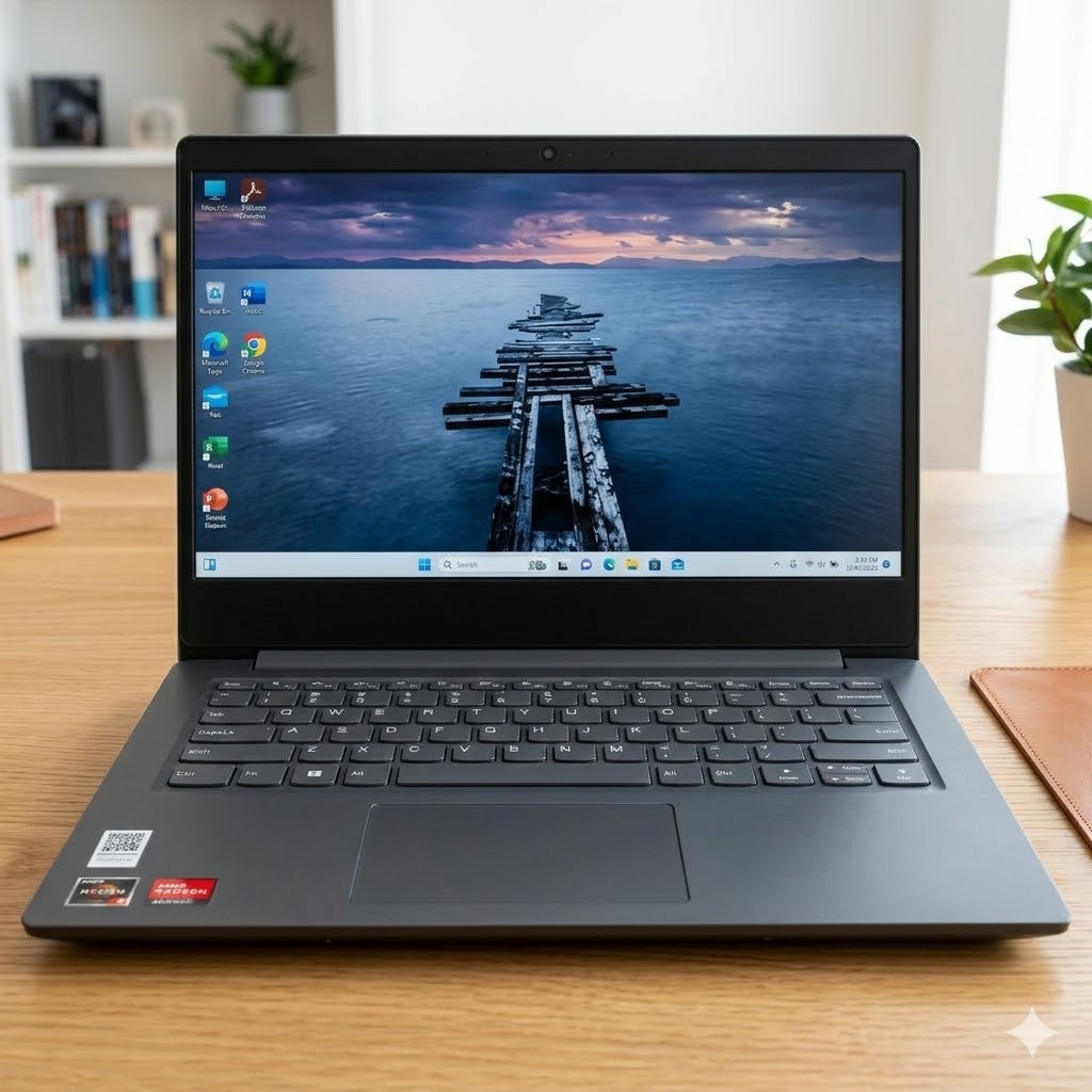 Laptop Second Lenovo V14 AMD athlon gold 3150  RAM 8GB SSD 240GB Mulus Layar Jernih Baterai Awet