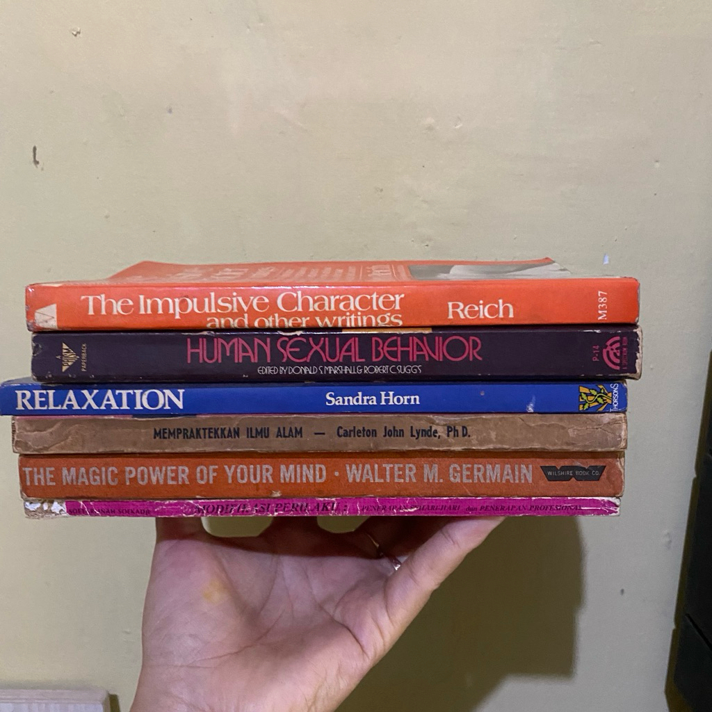 The Impulsive Character&Other Writings – Reich | Human Sexual Behavior –Donald S. Marshall & Robert 