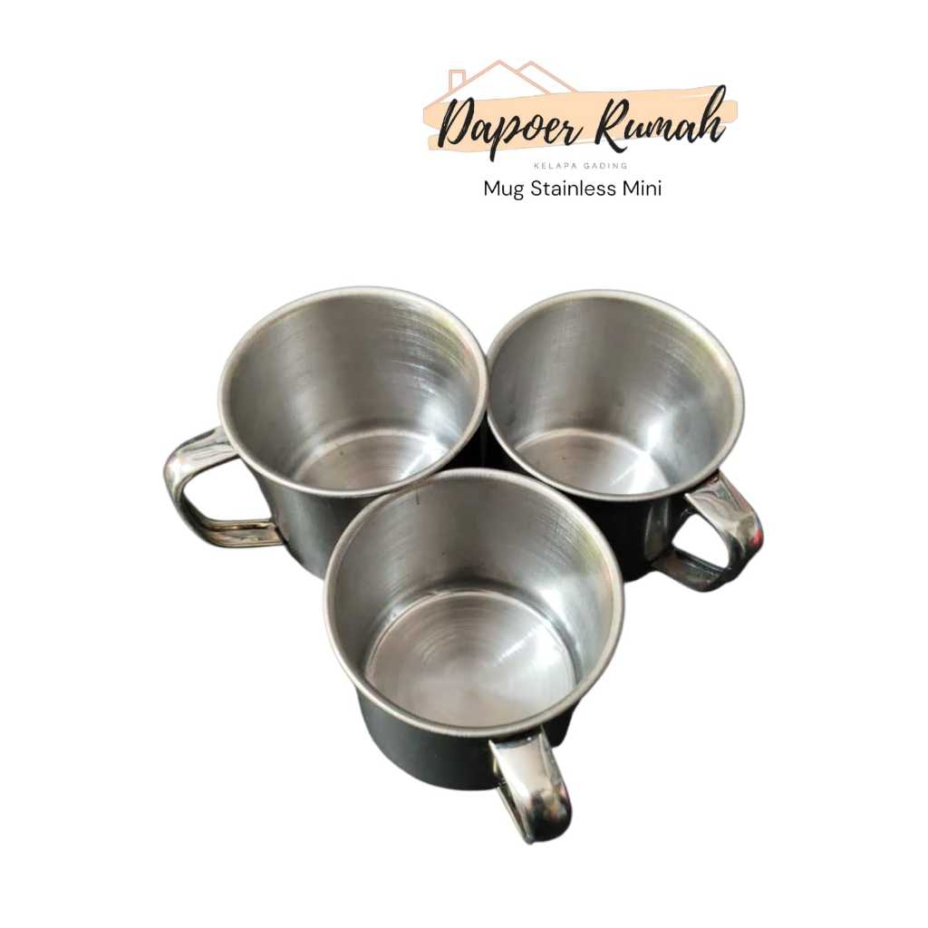 Gelas Mug Stainless Mini / Cangkir Kopi Stainless Kecil