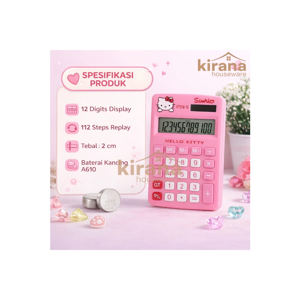 Kalkulator Mini/Kalkulator Karakter/Kalkulator Hellokitty/Kalkulator lucu/Kalkulator Pocket