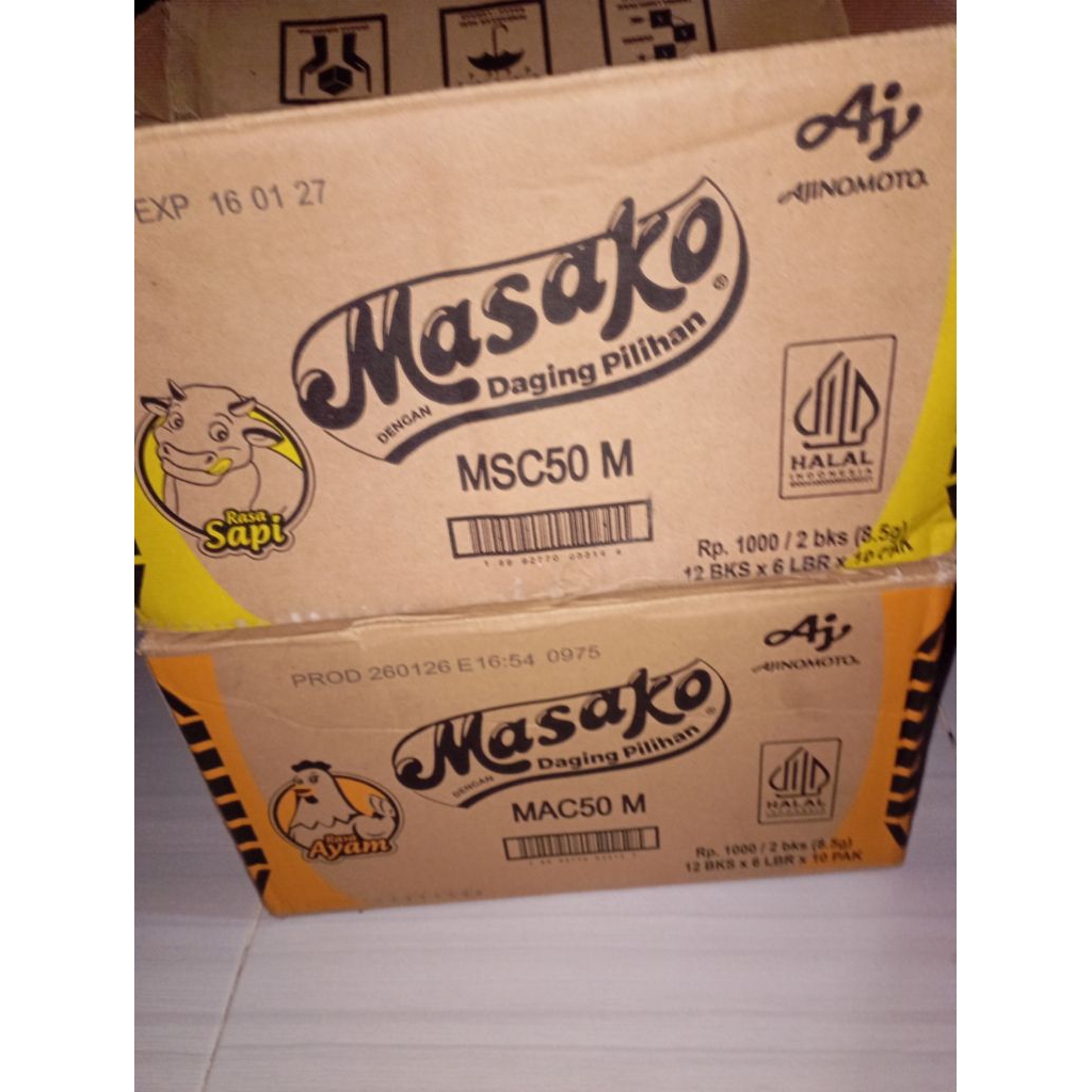 Masako Ayam / Sapi 1dus 60renceng