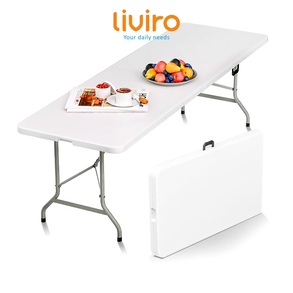Liviro Meja Lipat Portable Jumbo Meja Jualan Outdoor Foldable Table Multifungsi