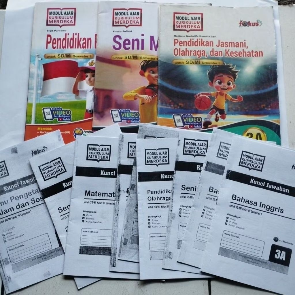 LKS KELAS 3 SD/MI SEMESTER 1 + KUNCI (SEBAGIAN), FOKUS