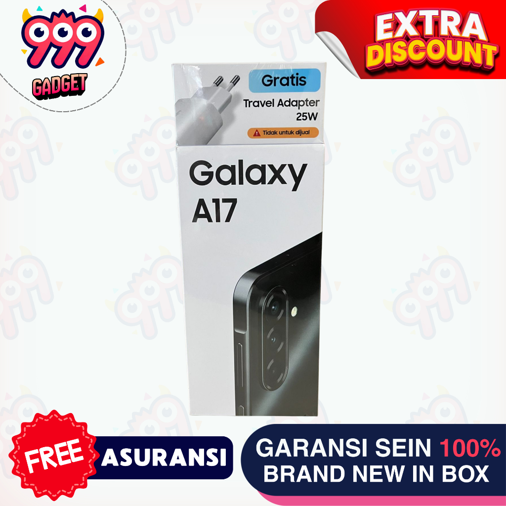 SAMSUNG Galaxy A17 4G  8/128 8/256 BNIB 100% Free Adaptor 25Watt