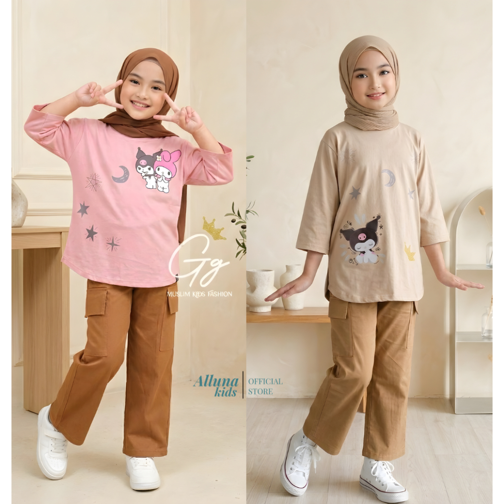 setelan celana anak kuromi combed by kids amiza | setcel anak sablon | setelan anak kuromi |setelan 