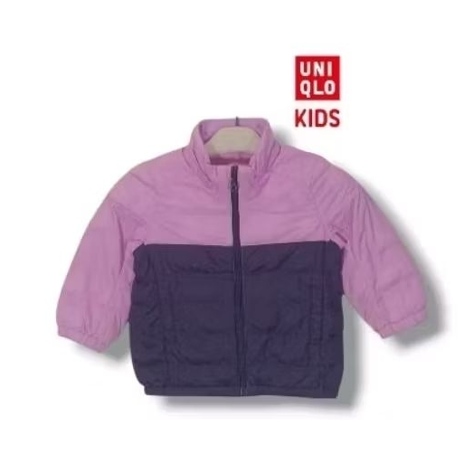 UNIQLO Baby Colorblock Puffer Jacket Size tag 90 fit 18-24 months (P41xL36/LD72)