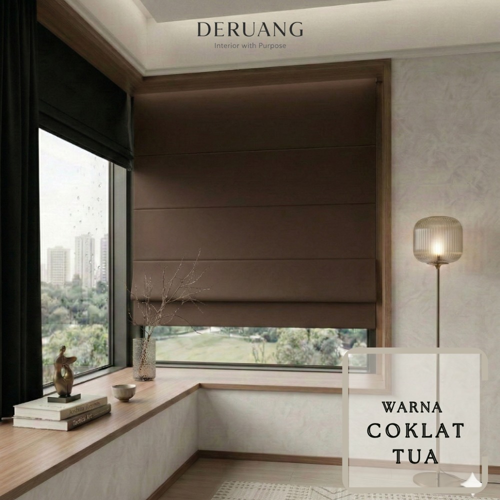 (CUSTOME) Roman Bars Blackout   - Tirai  indor Blackout  - Tirai blok cahaya  100%  blackout