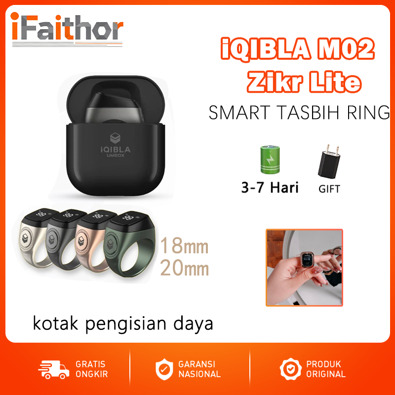 iQibla Zikr Ring M02 Cincin Tasbih Digital Tasbih Smart IQIBLA M02PRO Ring Iqibla Tasbih Digital