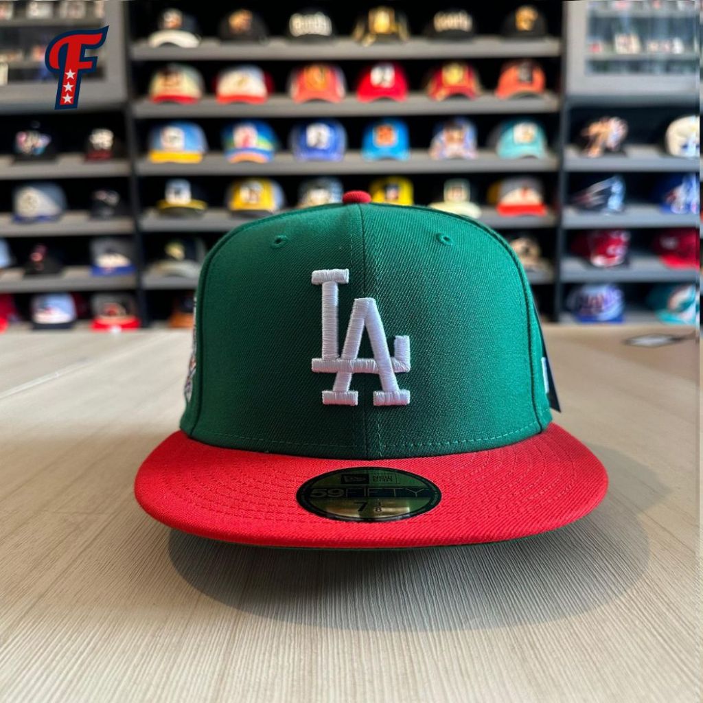 Topi New Era x Undefeated Collab Los Angeles LA Dodgers West Coast Patch 59FIFTY Baseball Fitted Hat