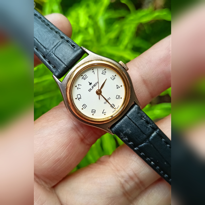 BUREN DW-BU-217338 White Vintage Watch Original Second | Jam Tangan Wanita Preloved