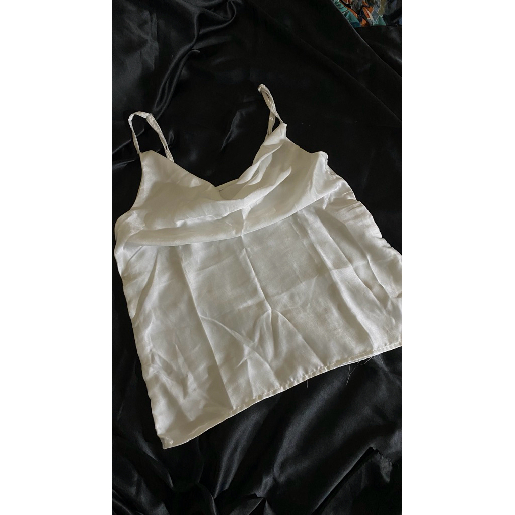 White Satin TankTop