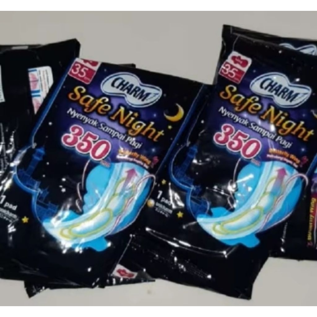 Charm Safe Night 35cm 1 renceng isi 10 bungkus/20pcs