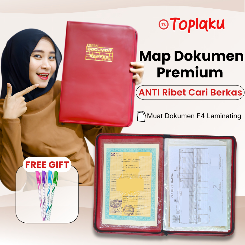 Map Ijazah Dokumen Keeper RESLETING ANTI AIR Document Clear Holder Plastik Tempat Berkas Folder DK8
