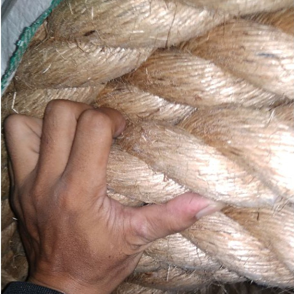 Tali Tambang 50mm Tambang Cokelat Tambang Manila Kapal Ikat Harga per Meter