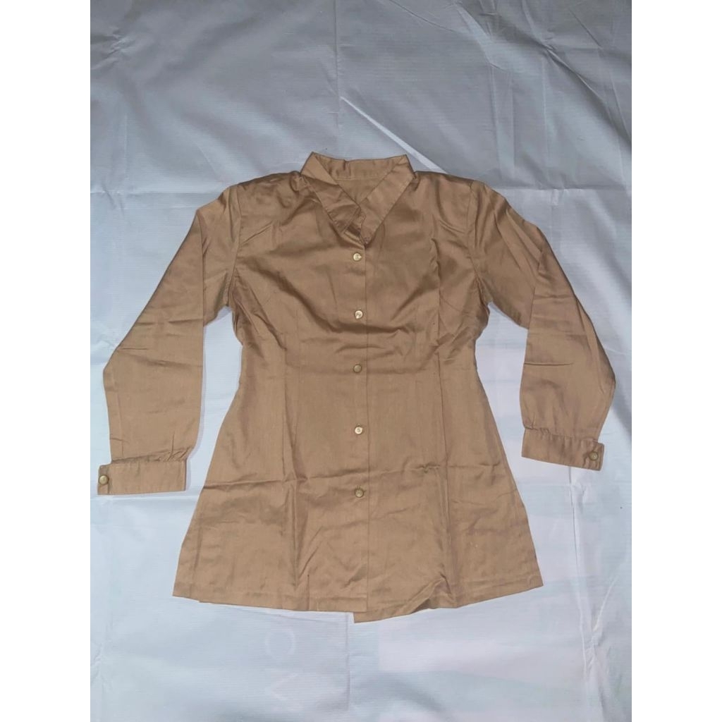 Baju Pramuka Pembina/Guru dengan Kain Larici/Rapilo Nyaman Dipakai